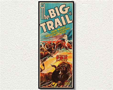 The Big Trail WOOD POSTER Premium cinema movie poster printed | Etsy