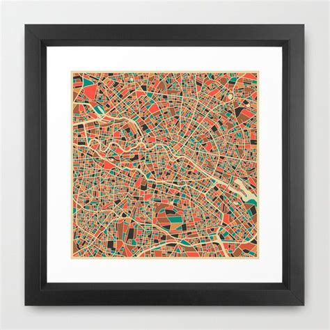 Berlin Map Art Print | Map art print, Art prints, Paris art print