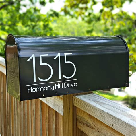 Anson Modern Mailbox Decals – Newmerals