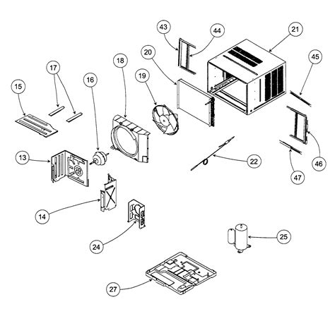 Air Conditioning Unit Parts Diagram