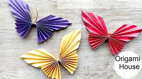 How to make an origami or paper butterfly made an easy [hd] Easy paper art - YouTube