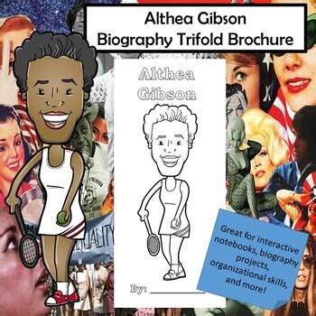 Althea Gibson Biography Trifold Graphic Organizer | TpT