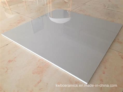 60X60cm Pure Light /Dark Gray Color Polished Porcelain Floor Tiles ...