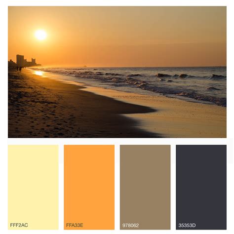 Beach Color Palettes Sunrise Colors Sunrise Color Palette | My XXX Hot Girl