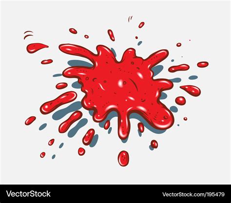 Red splash Royalty Free Vector Image - VectorStock