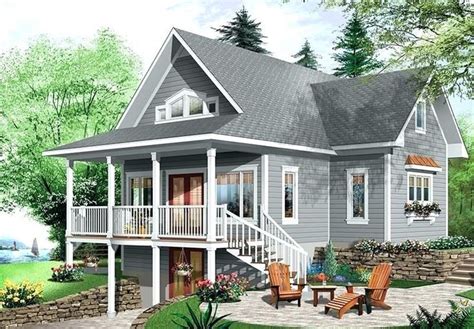 16 Fresh Small Lake House Plans with Walkout Basement Photograph (With images) | Cottage style ...