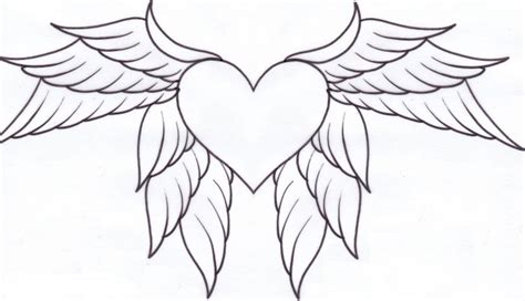 Hearts With Wings Coloring Pages Az Coloring Pages heart with wings coloring pages Yw8 | Heart ...