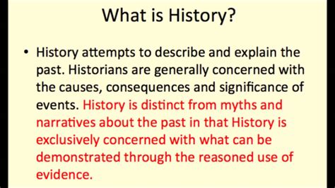 Definition of History - YouTube