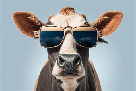 Download Ai Generated, Cool Cow, Cow. Royalty-Free Stock Illustration ...