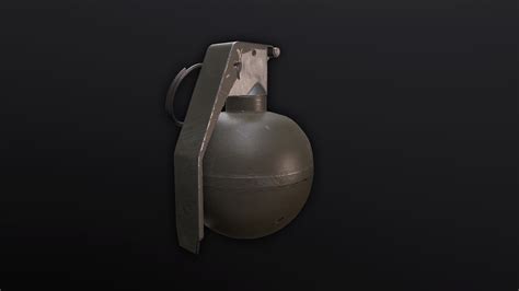 M18 Smoke Grenade, M84 Stun Grenade & M67 Frag Grenade — polycount