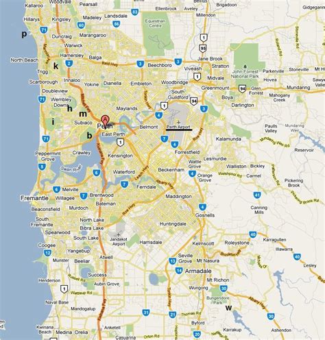 Printable Perth Map