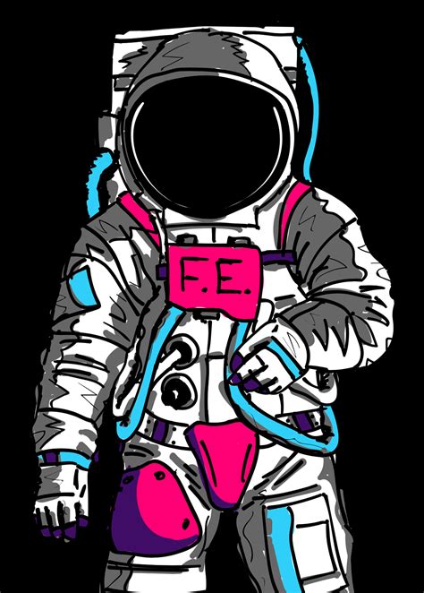 Spaceman Drawing | Free download on ClipArtMag