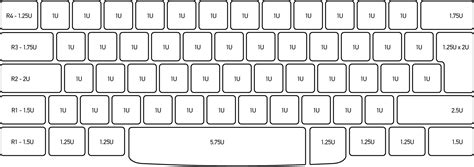 Physical Keyboard Layout and Keycap Sizes (Smart Typewriter ...