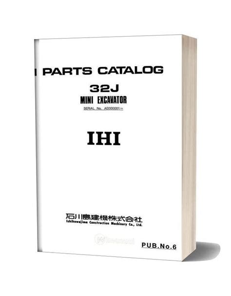 Ihi Mini Excavator 32j Parts Catalog