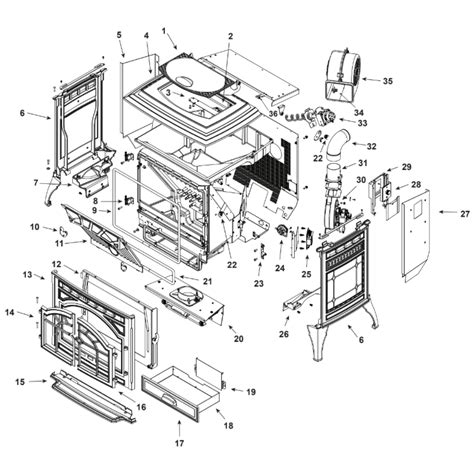 Quadra Fire MT VERNON-E2 Pellet Stove | Quadra-FireParts.com