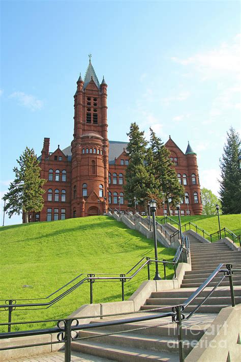 Stairs Leading to the Setnor School of Music Syracuse University 5235 Photograph by Jack Schultz ...