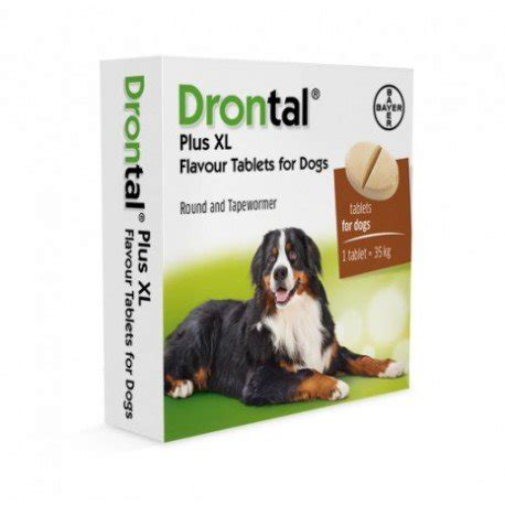 DRONTAL PLUS 1 TAB. LARGE DOGS - Deworming - PETmedsMEX