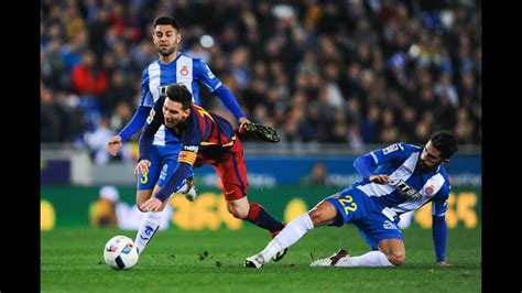 Espanyol vs Barcelona-Alvaro & Messi - YouTube