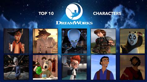 Top 10 Favourite DreamWorks Animation Characters by GeoNonnyJenny on ...