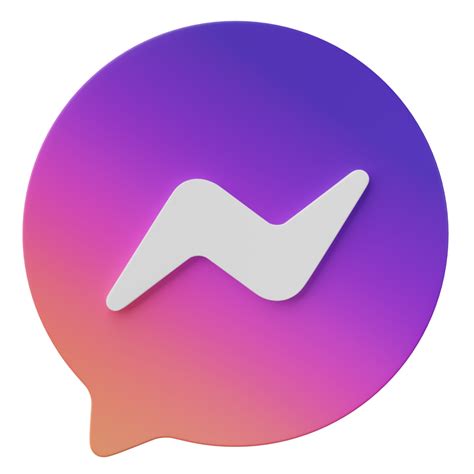 3D render, Meta chat messenger, Facebook messenger icon bubble isolated ...