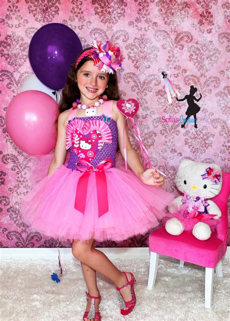 Birthday pink Hello Kitty dress | Etsy