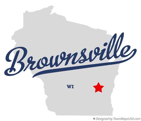 Map of Brownsville, WI, Wisconsin