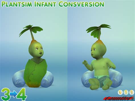 Plantsim Infant - ts3 Conversion | Sims 4 anime, Sims 4, Sims 4 game