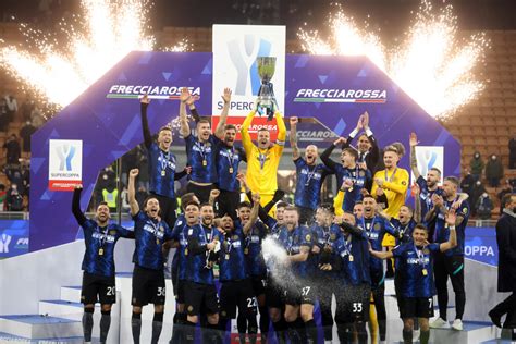 Inside the dressing room: Inter celebrate Supercoppa victory against ...