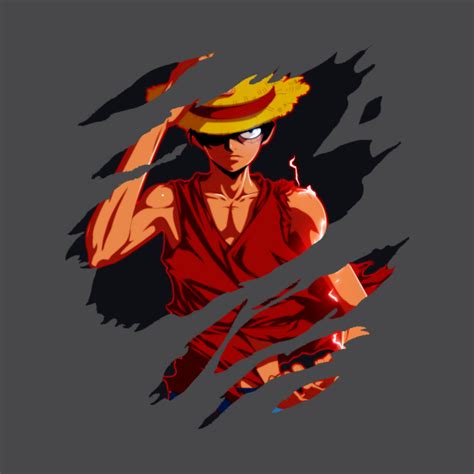 Luffy straw hat One Piece - Manga - T-Shirt | TeePublic