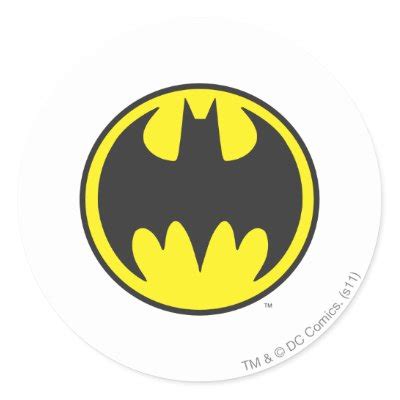 Batman Bat Logo Circle Stickers | Just Sold on Zazzle