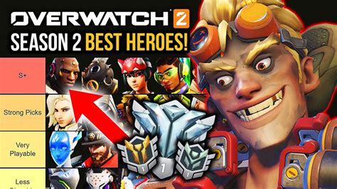 Overwatch 2 Season 2 BEST HEROES TIER LIST! (For Diamond and BELOW!) - YouTube