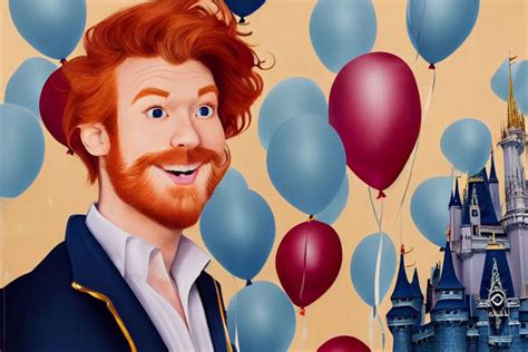 handsome ginger men taking over walt disney world, w... | OpenArt