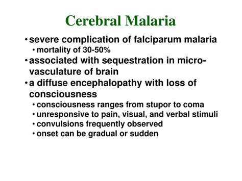 PPT - Cerebral Malaria PowerPoint Presentation, free download - ID:7060976