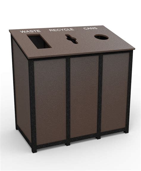 Waste & Recycling Receptacles Made From Recycled Plastic