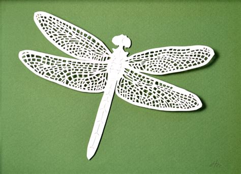 Heather Clements Art: Dragonfly Paper Cut