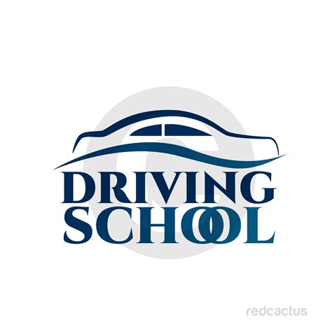 Driving School logo - Red Cactus