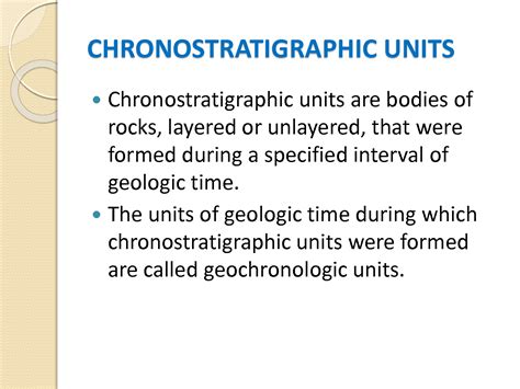 SOLUTION: Chronostratigraphy & Chronostratigraphic Units Lecture 7 Presentation - Studypool