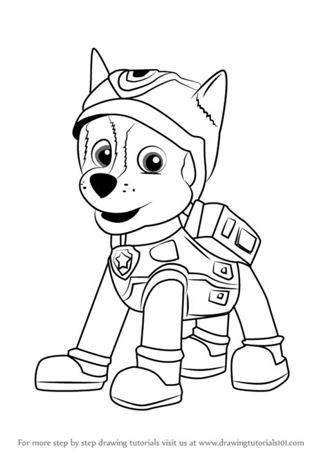 Paw Patrol Para Colorear Chase Con nuestros dibujos para colorear de paw patrol se introducir n ...