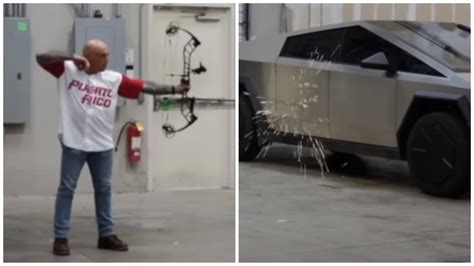 Elon Musk lets Joe Rogan fire an arrow at his Cybertruck to test if its bullet proof