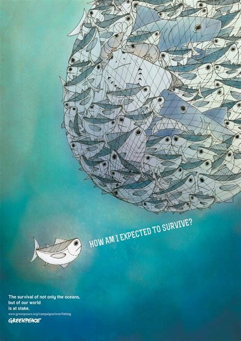 Overfishing by Feliana Sutanto, via Behance | Ocean, Environmental posters, Environmental art