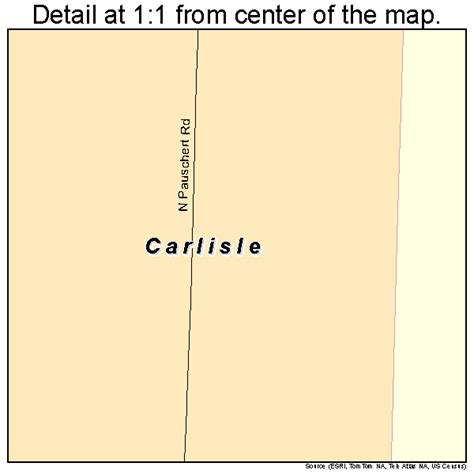 Carlisle Arkansas Street Map 0511500