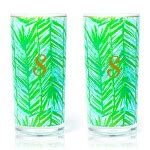 Lilly Pulitzer Costa Verde Acrylic Hi ball Glasses