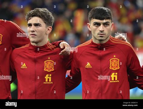 Gavi and Pedri during the friendly match between Spain and Albania ...