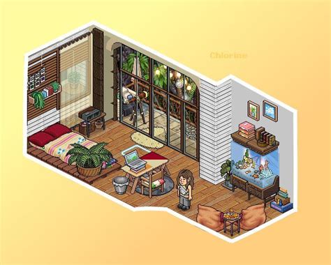 Summer Vibes Habbo Bedroom | Habbo, Arte isométrica, Habblet