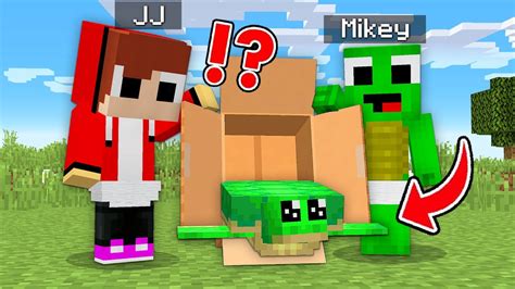 Baby Mikey & JJ Helping A Lost Baby Turtle in Minecraft challenge (Maizen Mizen Mazien) - YouTube