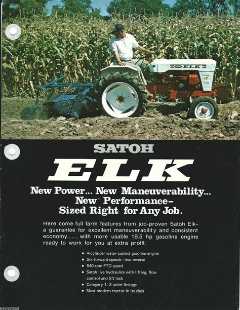 Satoh Tractor S-650G Repair Manual available for free online - TractorByNet