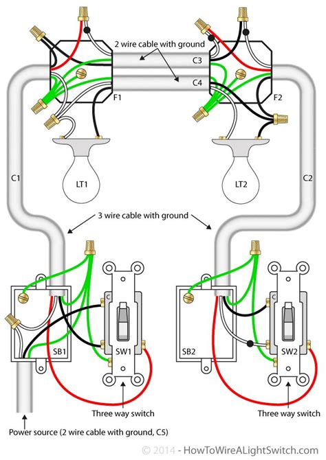 Two Way Electrical Switch Wiring Diagram