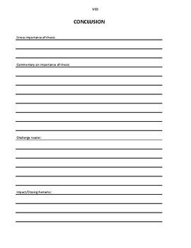 Conclusion Paragraph Essay Outline by V-Education - Bass Notes | TPT