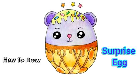 How To Draw A Bear Surprise Egg / Squishy Bear| Moriah Elizabeth squishy | cartooning cute ...