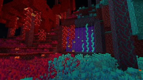 Red Blue nether portal : r/Minecraft